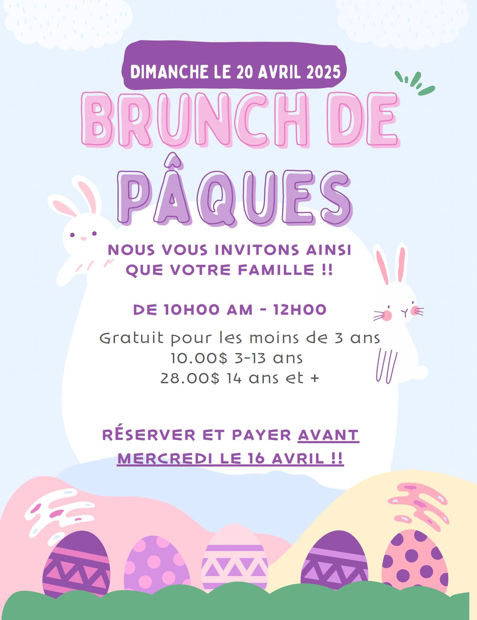 Brunch de Pâques - Place Desainay